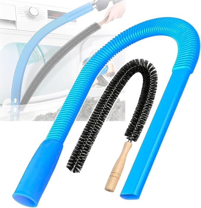 Universal Dryer Vent Cleaner Kit Vacuum Hose Attachment for Craftsman CMXEVBE17595 2019–2026, Flexible Lint Remover with Long Brush, Washing Machine & Tight Spaces