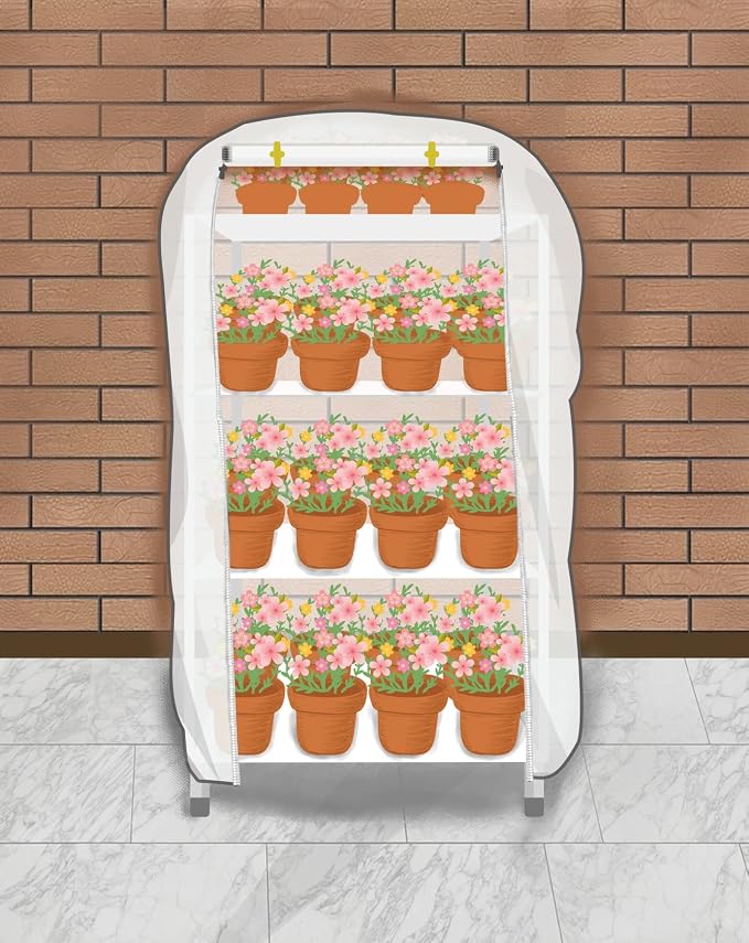 Agfabric Plant Covers Freeze Protection Frost Cover 60"x50"x12" 0.9oz Winter Tree Cover Plant Covers for Cold Weather,White
