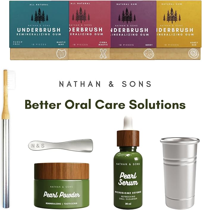 Nathan & Sons Pearl Remineralizing Tooth Powder, Hydroxyapatite, 1.1 oz