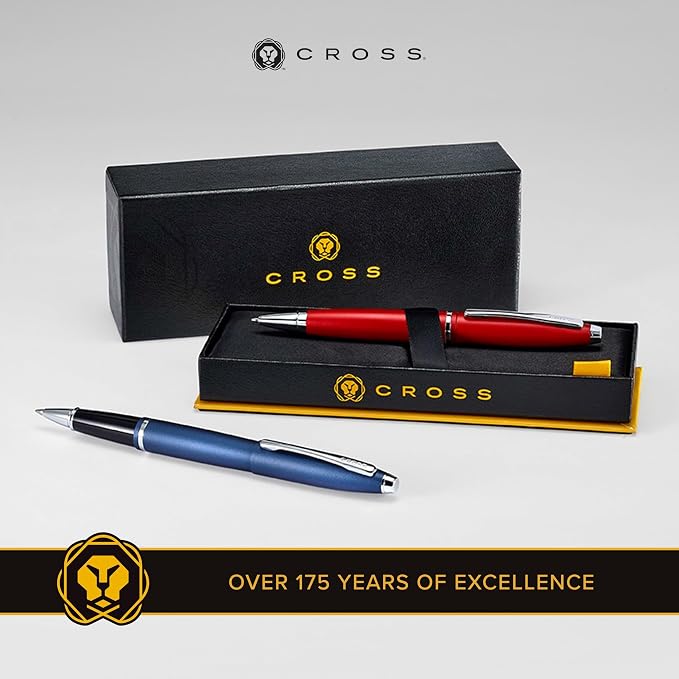 Cross Calais Matte Black Ballpoint Pen - High-End Pen for Everyday Use - Professional Desk Essential - Smooth Writing - Durable Construction - Black Ink - Gift Box Included