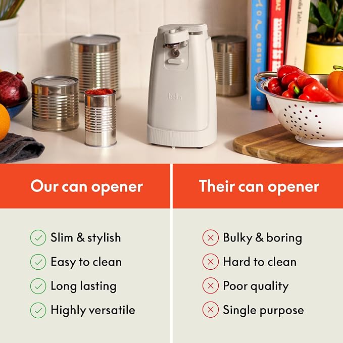 Electric Can Opener, Automatic One-Touch, Oatmilk