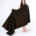Cotton Paradise 100% Cotton Turkish Towel, Soft Absorbent Quick Dry, 40x80 Oversized Bath Sheet Towel, Chocolate Brown