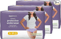 Amazon Basics Incontinence Underwear for Women, Disposable, Postpartum, Maximum Absorbency, Bladder Leak Protection, Odor Control, Comfortable Fit, Small, Lavender, 72 Count (3 Packs of 24)