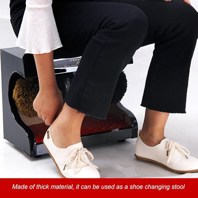 Electric Shoe Shine Machine with Sphel Brush for Automatic Polishing at Home Or Commercial Use,