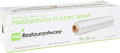 Restaurantware RW Base 12 Inch x 2000 Feet Cling Wrap 1 Roll Microwavable Cling Film - With Removable Slide-Cutter Clear Plastic Food Wrapping Film Securely Seal And Keep Food Fresh