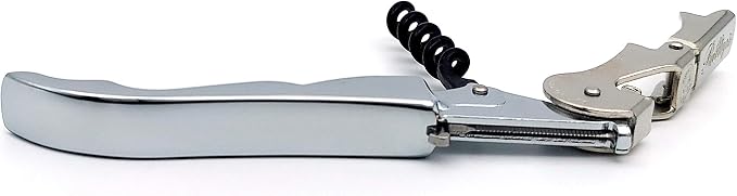 Pulltap's Genuine Slider 900 Waiter's Corkscrew – Double-Hinged Wine Key with Sliding Foil Cutter – Patented Design – Made in Spain – Cromado (Chrome)