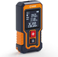 Laser Measuring Tool 262Ft, CIGMAN Pocket-Size Digital Laser Tape Measure, Mini Rechargeable Laser Measure with High Accuracy, 4 Units Ft/Ft+in/in/M, Backlit LCD, Length/Area/Volume/Pythagorean Mode