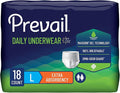 Prevail Adult Incontinence Underwear for Men & Women, Maximum Absorbency, Large, 18 Count