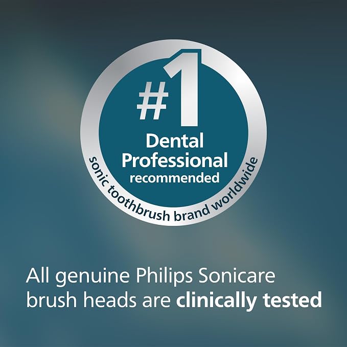 Philips Sonicare C2 Plaque Control Brush Head, 6 Month Supply, White | 700% More Plaque Removal¹, BrushSync Reminder, Up To 62,000 Bristle Movements Per Min, 2-Pack, HX9022/77