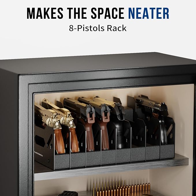 BlackSmith Foam Pistol Rack for Gun Safe Gun Accessories Storage Firearm Handgun Rack Revolver Pistols Holder
