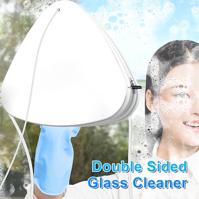 Double Sided Magnetic Window Cleaner, Outside Magnetic Window Cleaner, Double Sided Window Brush Glass Wiper Cleaning Tools, Outside Glass Wiper for Window Cleaning (8-15)