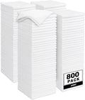AIDEA Microfiber Cleaning Cloth White-800PK, Soft Microfiber Towels for Cars, Absorbent Cleaning Rags, Lint-Free Streak-Free Wash Cloths for House, Kitchen, Window,11.5"×11.5"