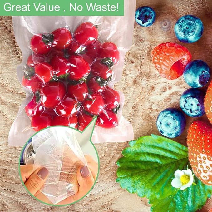 O2frepak 100 Plus Quart 10" x 13" Vacuum Sealer Bags with BPA Free and Puncture Prevention,Vacuum Seal Freezer Bags,Great for Sous Vide Vaccume Sealer PreCut Bags