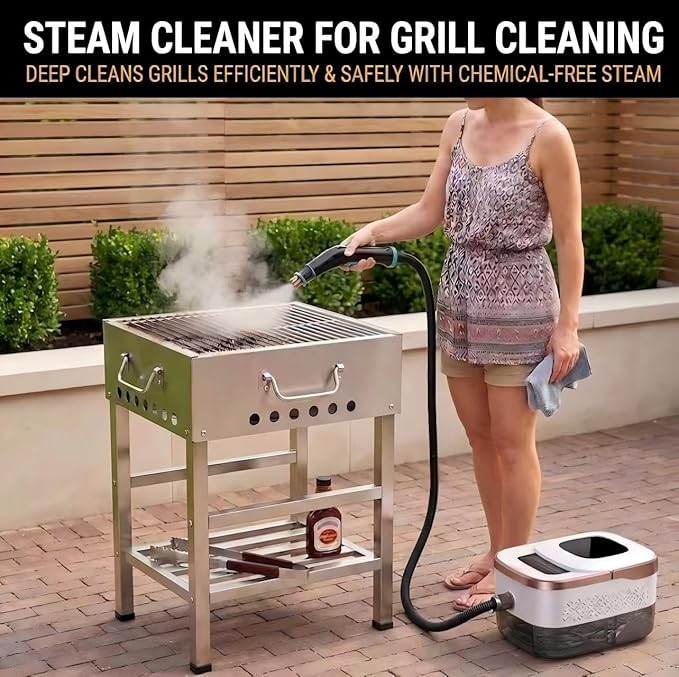 Steam Cleaner, 6 Steam Levels, 42oz Tank & 11 Pieces Accessories, 1500W High-Temperature Steam Cleaner for Home, Handheld Steamer for cleaning Grout,Tile,Kitchen,Bathroom,Car