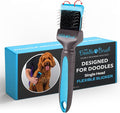 The Doodle Brush, Slicker Brush for Dogs, Single Head Dog Hair Brushes, Flexible Head Slicker for Dogs, Poodle, Labradoodle, Sheepadoodle, Tangle-Free Grooming, Healthy & Shiny Coat Pet Brushes