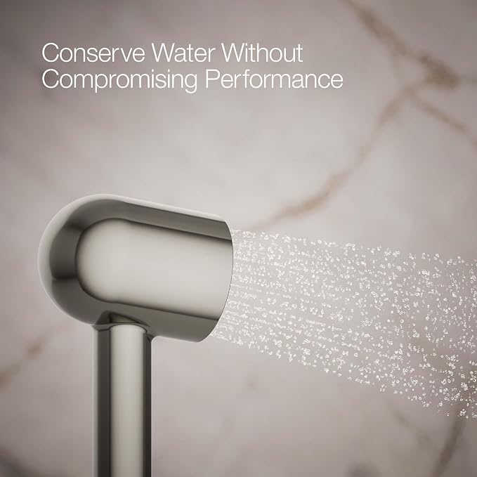 KOHLER 26286-G-SN Statement Single-Function HAND SHOWER, Maximum Spray Performance with an Easy-to-clean Surface, Vibrant Polished Nickel, 1.75 GPM
