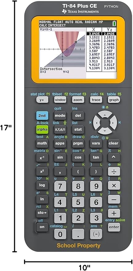 Texas Instruments TI- 84Plus CE Teacher's 10 Pack Graphing Calculator