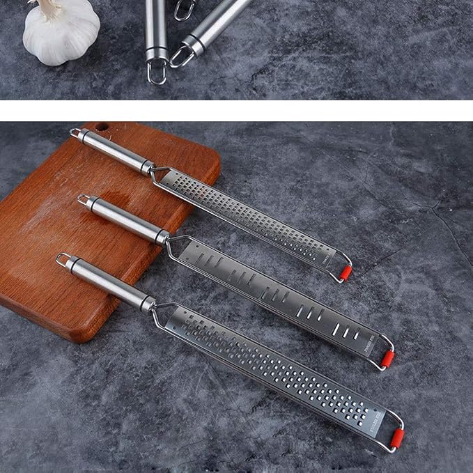Peeler， Kitchen Stainless Steel Grater Large Grating Surface Blade Protector Cheese Fruit Vegetable Root Nut Manual Grater Peeler