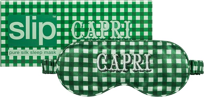 slip Pure Silk Sleep Mask - 100% Pure 22 Momme Mulberry Silk Eye Mask - Comfortable Sleeping Mask with Elastic Band, Capri
