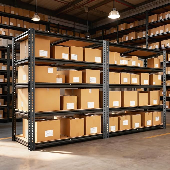 Garage Racks for Storage，5-Tier Adjustable Garage Shelving Storage Shelves,2400LBS Capacity Heavy Duty Shelving for Carport Warehouse Basement,72" H x40 W x20 D