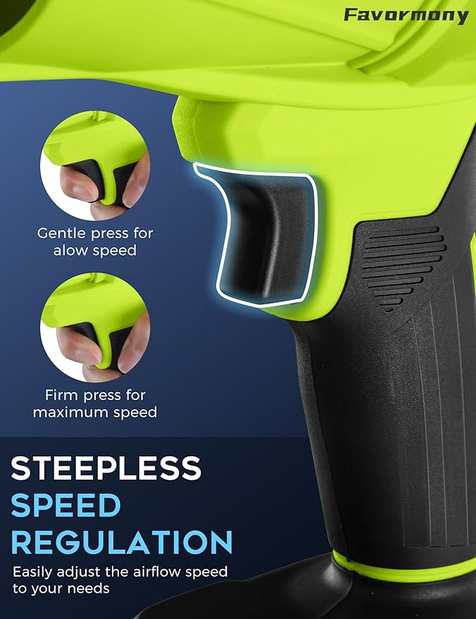 Hand held Blower, 600,000 RPM Electric Leaf Blower Cordless with 2×4.0Ah Batteries and Charger for 40 Minutes Use, Portable Blowers for Lawn Care, Car Blow Dryer with Extended Nozzle (Green)