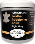Furniture Clinic The Original Leather Recoloring Balm | Light Grey Leather Dye | Repair Scratched, Faded, & Worn Leather | Restore Your Leather Couches, Sofas, Car Seats | 250 ml / 8.5 fl oz