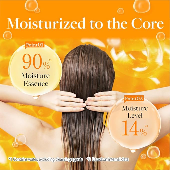 [Genuine Product] &honey Deep Moist Shampoo & Conditioner Set 440mL+450g/14.87.fl.Oz+15.69Oz (Sampoo and Conditioner Set)