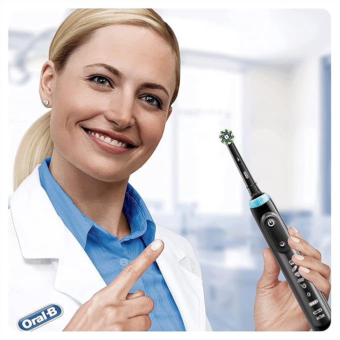 Oral-B Pro Cross Action Black Replacement Brush Heads for Electric Toothbrushes, XXL Pack of 10 Refills