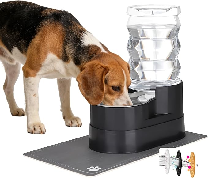 RIZZARI 7L Elevated Dog Water Dispenser :Comfortable Feeding Height | For Senior Dogs/Gravity Auto Refill/Spill-Resistant Base/Stable Anti-Tip Design/Indoor Homes & Multi-Pet Families