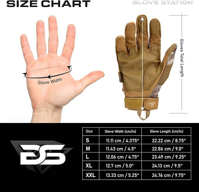 Glove Station Hard Knuckle Utility Gloves, Touchscreen, TACHK258, 2XL | TPR Impact Shield, Touchscreen Compatible - Motorcycle, Outdoor & Utility Use