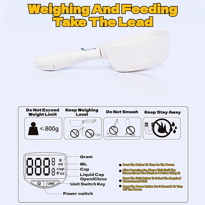 2026 New Electronic Digital Measuring Spoon, Electronic Measuring Cup Scale 800g / 0.1g High Precision with LCD Screen, Upgrade Display Electronic Measuring Spoon for Daily Meals (2 Sets)