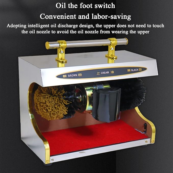 Fully Automatic Induction Shoe Polishing Machine for Home & Hotel Lobby – Electric Shoe Cleaner for Effortless Shine & Maintenance, Ideal for Public Spaces