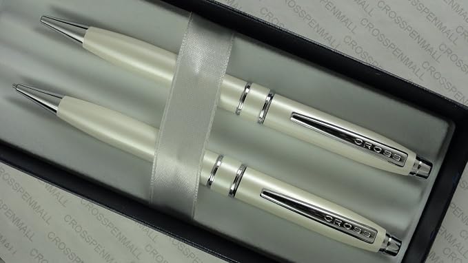 Cross Stratford Ballpoint Pen with Pencil Kit - Pearlescent White