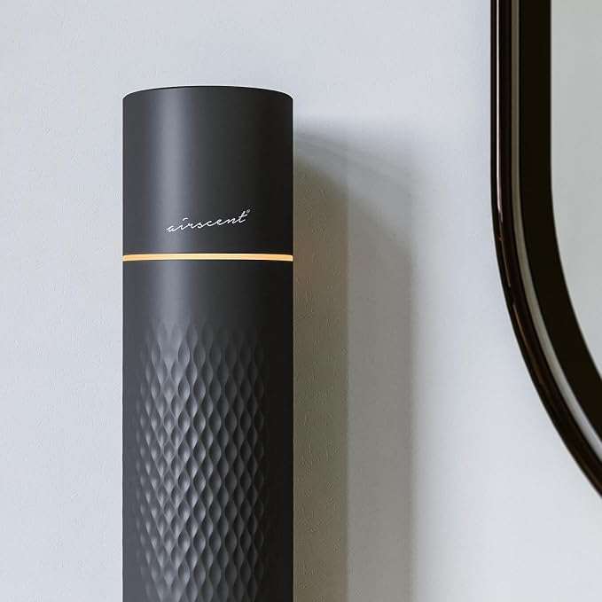 The AirScent Waterless Diffuser - Cold Air Scent Diffuser Oil Machine | for Homes, Offices, Hotels and Spas - Aromatherapy Diffuser For Aesthetic Scenting - Black - 4.05 Oz - Fragrance Not Included