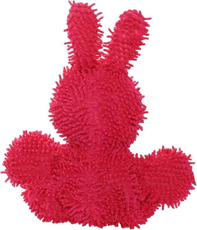 MIGHTY Tuffy Microfiber Medium Ball Rabbit Dog Toy | Ultra Durable Plush Toy with Multiple Layers & Reinforced Seams , Washable and Floats , Mighty® Construction
