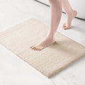 Madison Park Marshmallow Bathroom Rug Non Slip, Luxrurious Plush Bath Mat, Absorbent, Quick Dry, Spa Design Bath Room Décor, 20x30, Natural