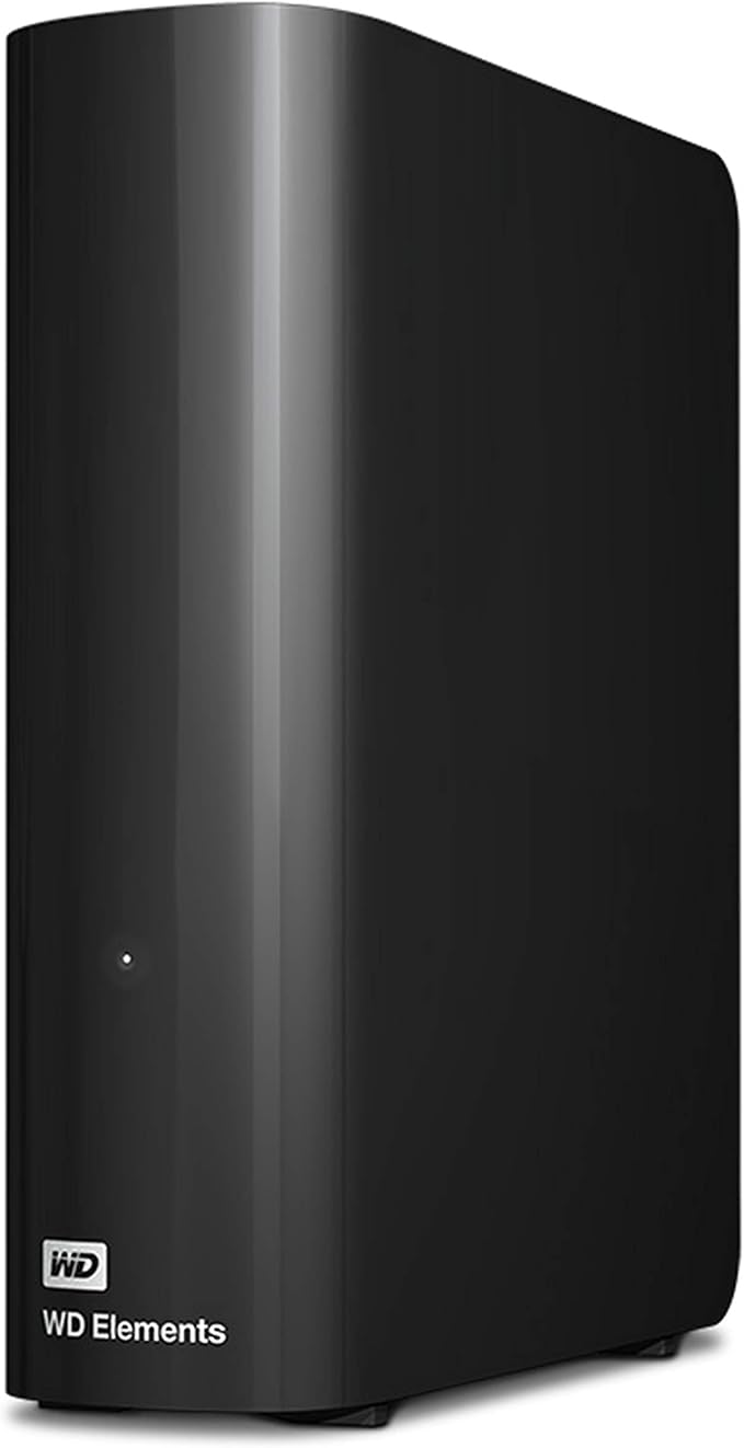 Western Digital 12TB Elements Desktop External Hard Drive, USB 3.0 external hard drive for plug-and-play storage - Western DigitalBWLG0120HBK-NESN