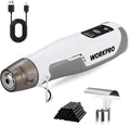 WORKPRO 7.2V Pink Cordless Mini Heat Gun, 1.5s Fast Heating | 3 Temp Settings (Cool/572°F/842°F), 4000mAh Battery, USB-C Charging Cable Included, For DIY Crafts