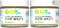 Uncle Harry's Spearmint Remineralizing Toothpaste | Natural Whitening Tooth Paste Freshens Breath & Promotes Enamel | Vegan Fluoride Free Toothpaste (2 Pack)