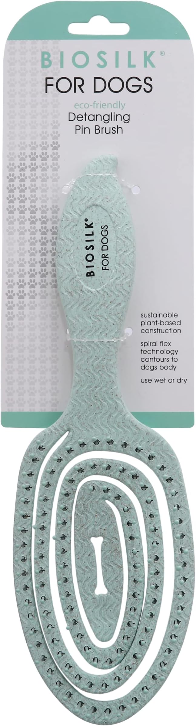 BioSilk for Pets Eco Friendly Detangling Pin Brush for Dogs, Gentle Dog Grooming Brush Designed to Help Remove Knots and Tangles and Support Healthy Coats for All Dogs - 48 Pack