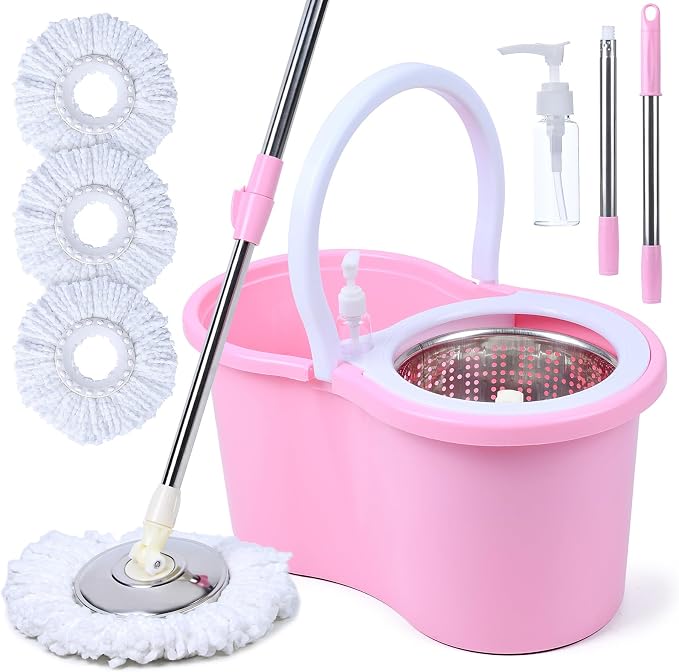 Mop and Bucket Set(Pink) | Cute Pink