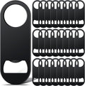 Bottle Openers Stainless Steel Flat Bottle Opener Bulk 3.4 x 1.3 Inches Bartender Beer Key Soda Can Mini Speed for Kitchen, Bar or Restaurant (Black,25 Pcs)