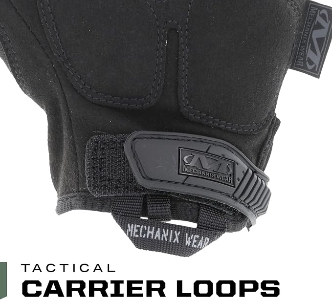 Mechanix Wear M-Pact Fingerless Tactical Impact Resistant Gloves - Impact Protection & Vibration Absorption - Heavy Duty - Machine Washable - Large - Covert Black