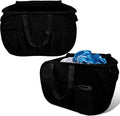 2 Pack Collapsible Laundry Baskets with Lid, Foldable Laundry Basket with Handy Pockets, Pop Up Laundry Hamper with Dual Handles, 99L Sturdy Hampers for Clothes, Groceries, Supplies, Tools, Black