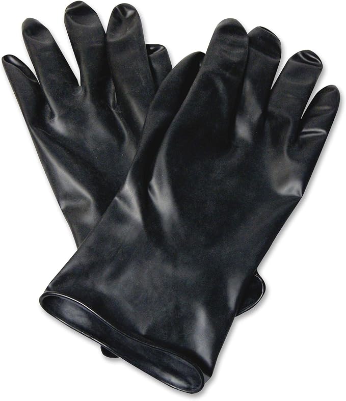 NORTH B131 Butyl Smooth Finish Unsupported 13 Mil Chemical Resistant Gloves, 11 Inch Length, Size 10/XL, 1 Pair