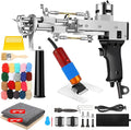 Tufting Gun with Carpet Trimmer Kit, Rug Gun with Tufting Shears, 2 in 1 Tufting Gun Cut & Loop Pile, Rug Making Kit with Trimmer, Yarn, Tufting Cloth