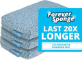 Grill Rescue Heavy Duty Kitchen Sponge - Lasts 20x Longer, Scratch-Free, Safe for Non-Stick Cookware - Cut Resistant, Versatile Household, Bathroom & Outdoor Cleaning Supplies (3, Blue)