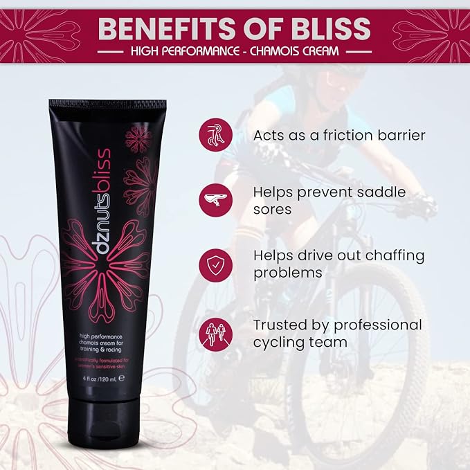 dznuts - Men’s Pro Chamois Cream, Women’s Bliss Chamois Cream, and Bald Super Smooth Shaving Cream - For Saddle Sores, Razor Burns, Ingrown Hairs, and Cuts