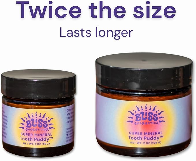 Bliss Energetics Remineralizing Tooth Puddy | Fluoride-Free with Hydroxyapatite | Remineralization | All Natural Ingredients & Preservative Free | Mineral-Rich Spot Treatment 2oz