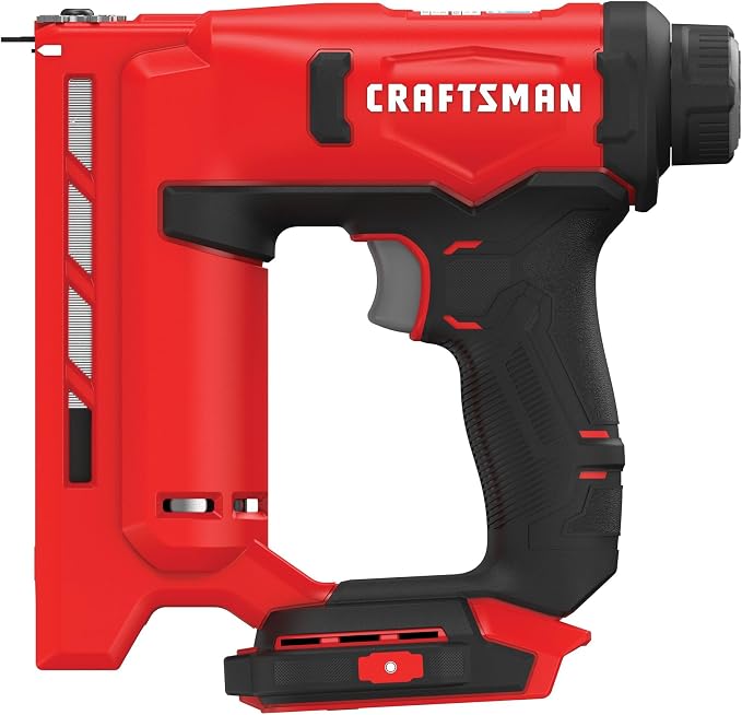 CRAFTSMAN V20 Staple Gun, 3/8 in. Wide Crown Stapler, Cordless Staple Gun Battery Powered, Tool Only (CMCN410B)